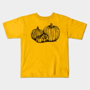 Thanksgiving Pumpkins Print Kids T-Shirt